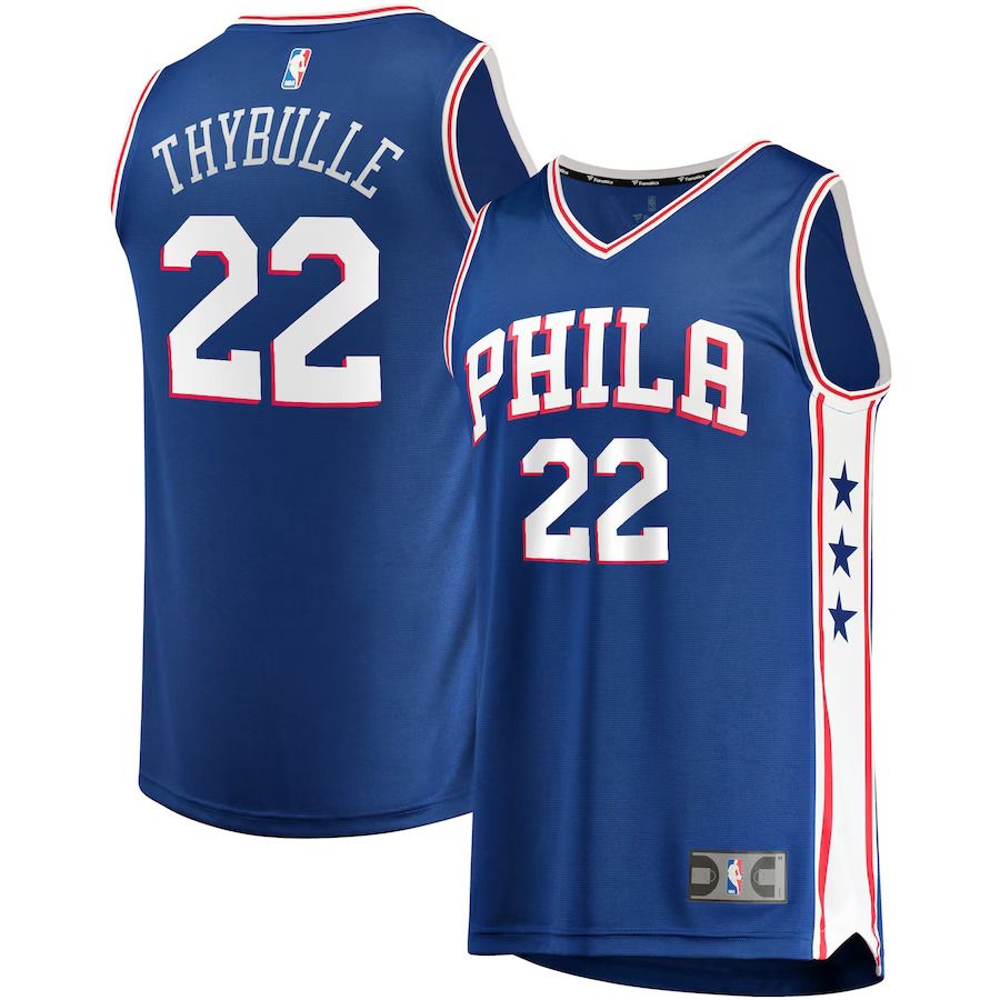 Men Philadelphia 76ers 22 Matisse Thybulle Fanatics Branded Royal Fast Break Replica Player Team NBA Jersey